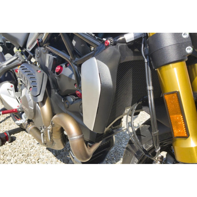 RA012B - CNC Racing Radiator Guard for Ducati Monster 821/1200/S, Supersport /S, Diavel 1260, and Hypermotard 950