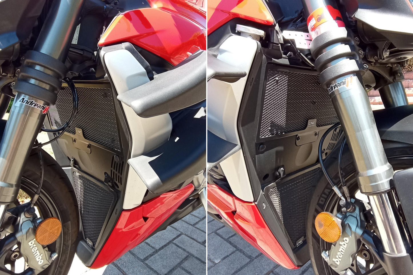 RA016B - CNC Racing Radiator Guard Kit for Ducati Streetfighter V2