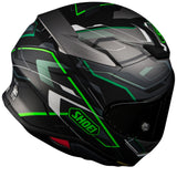 SHOEI - RF-1400 Capriccio - BLACK/GREY/GREEN (TC4)