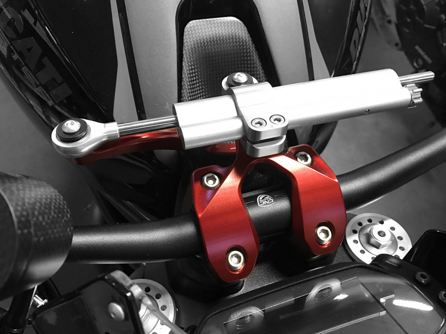RM250 - CNC Racing Handlebar Clamp for use with Steering Damper for Ducati Monster 1200/S/R
