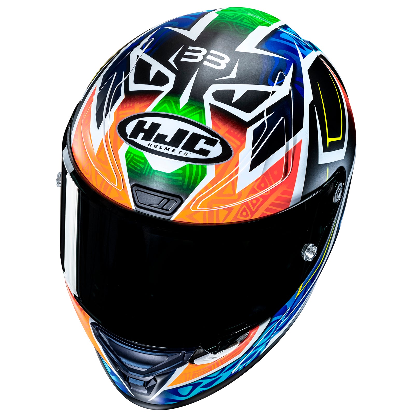 RPHA 1 Binder 24 MC27SF Full-Face Helmet Black Blue Orange HJC