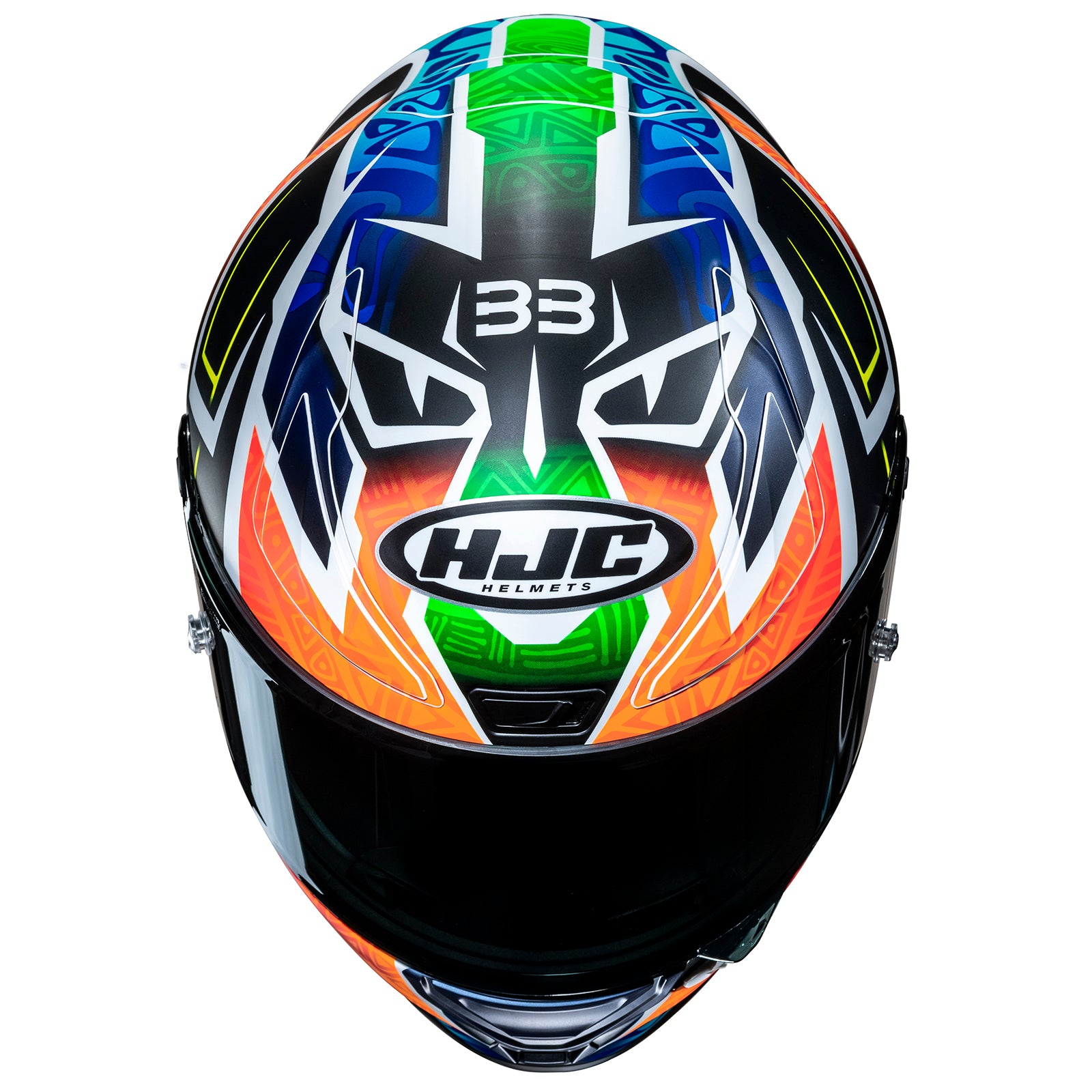 RPHA 1 Binder 24 MC27SF Full-Face Helmet Black Blue Orange HJC