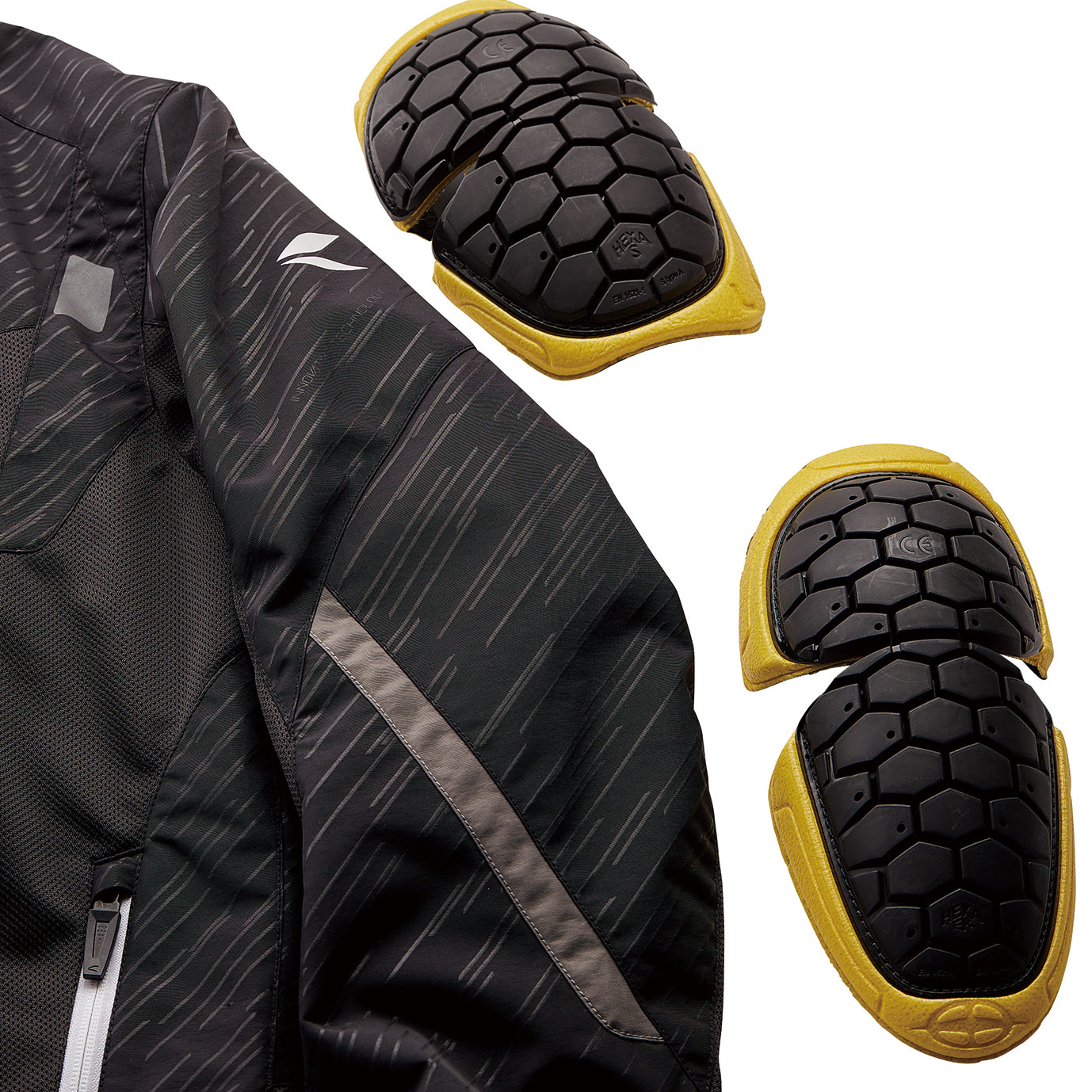 RS Taichi - TORQUE MESH JACKET BLACK/KHAKI RSJ331 (NEW COLOR)