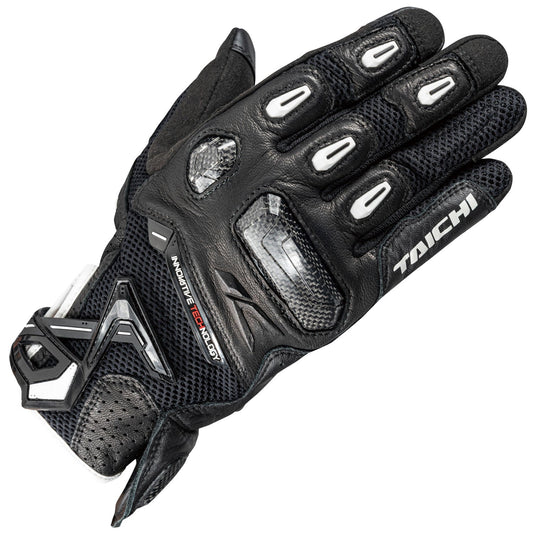 RS Taichi - RAPTOR MESH GLOVES BLACK/BLACK/WHITE RST442