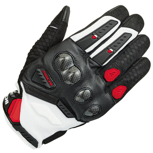 RS Taichi - VELOCITY MESH GLOVES WHITE/RED RST444