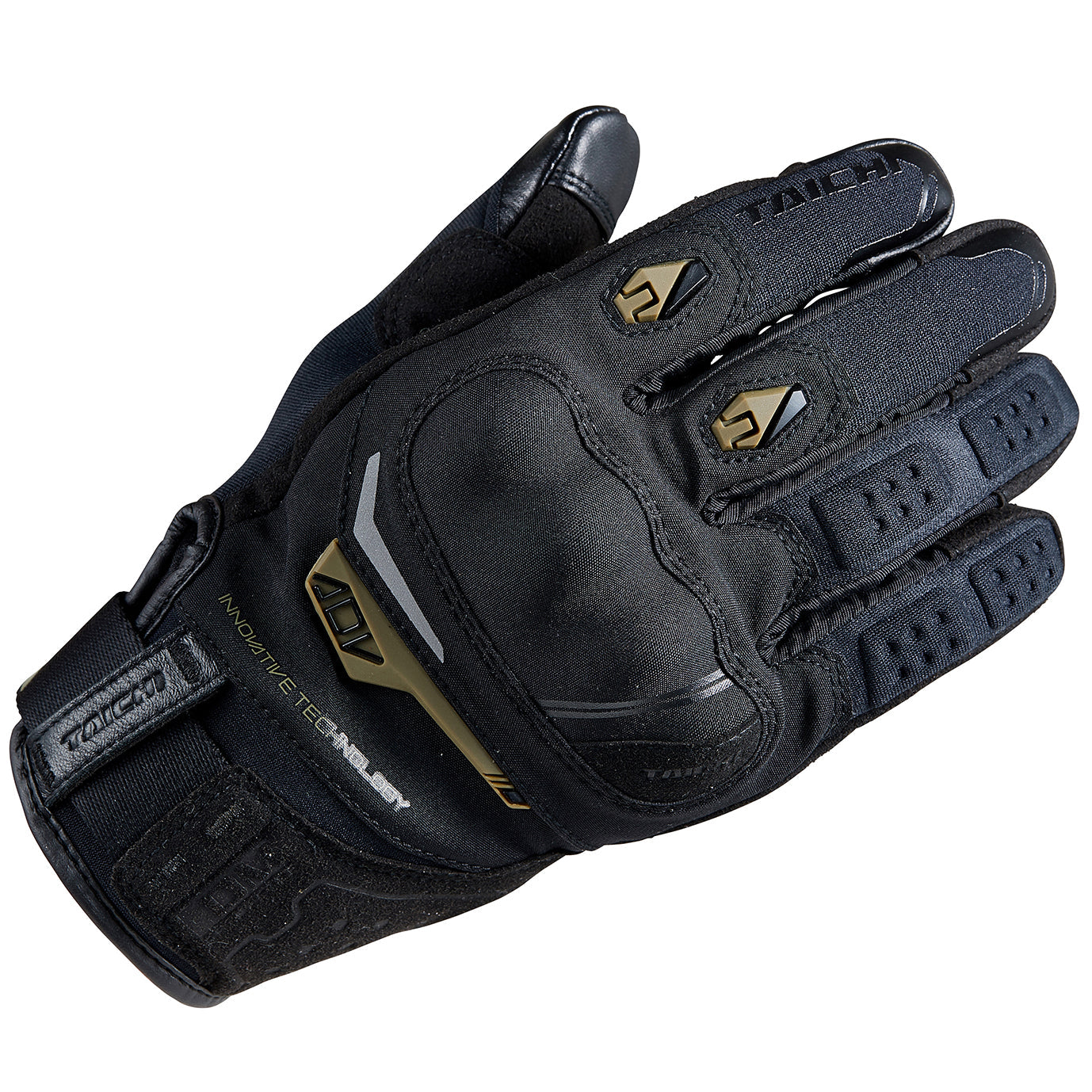 RS Taichi - DRYMASTER COMPASS GLOVE BLACK/KHAKI RST451