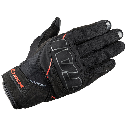 RS Taichi - STROKE AIR GLOVES BLACK/RED RST455