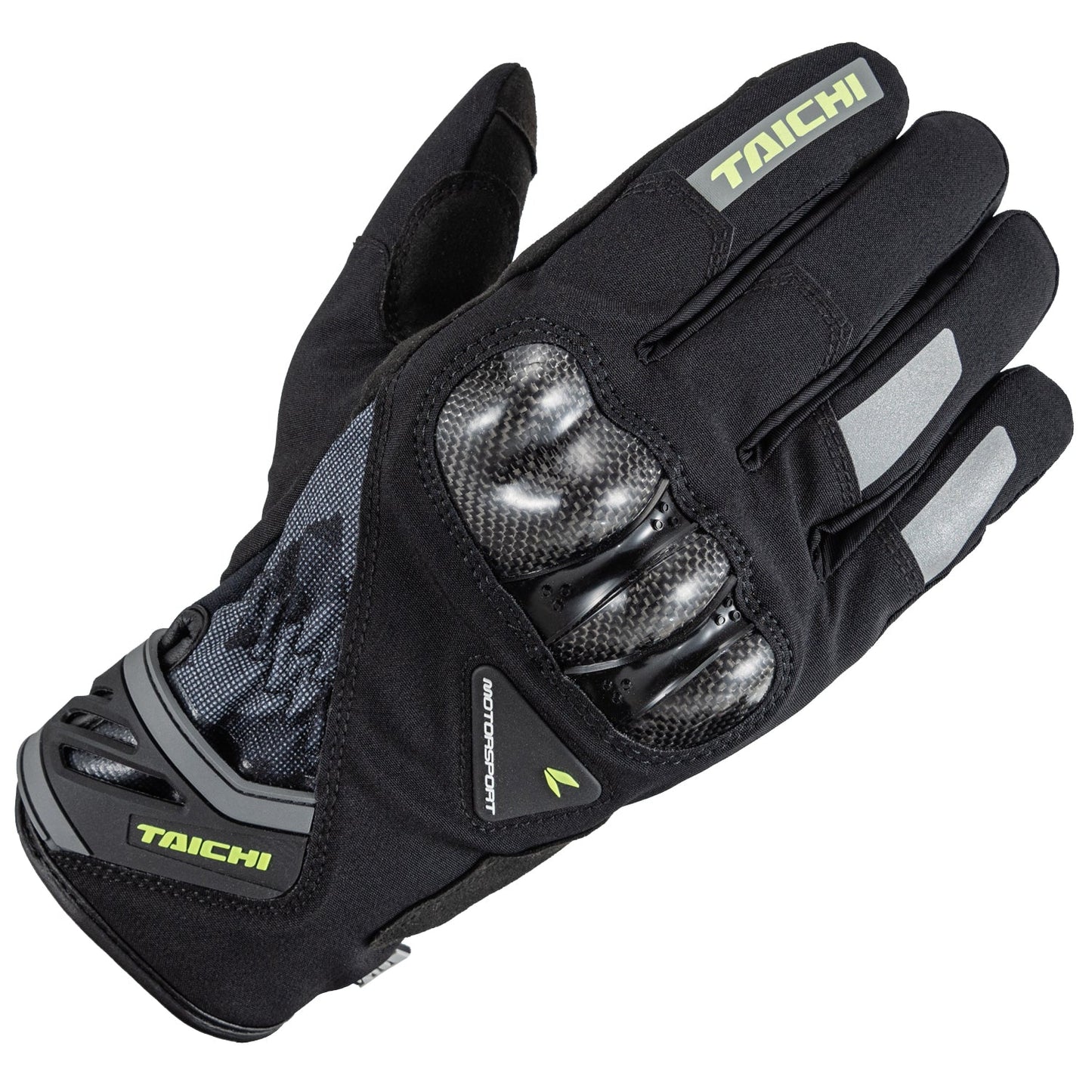 RS Taichi - CARBON WINTER GLOVES CRUSH BLACK/NEON RST653