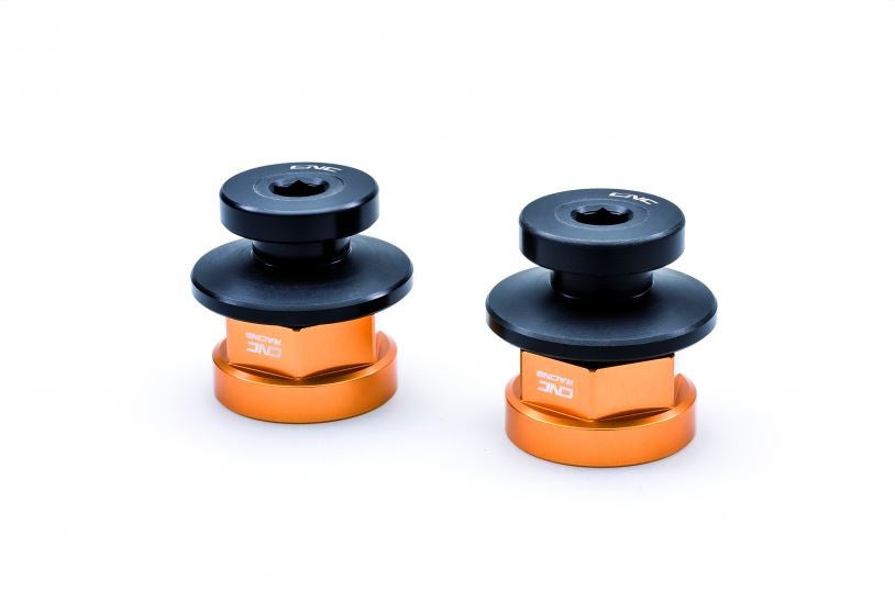 SC200 - CNC Racing Rear Wheel Axle Nut set with Rear Stand Support for Ducati Scrambler, Monster 937/797/795/696/695/400, and ST3