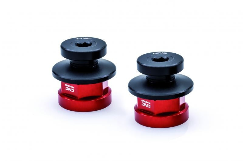 SC200 - CNC Racing Rear Wheel Axle Nut set with Rear Stand Support for Ducati Scrambler, Monster 937/797/795/696/695/400, and ST3