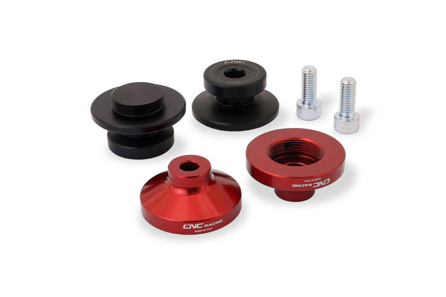 SC300 - CNC Racing Large Delrin / Aluminum Swing Arm Spools for Ducati Mulitstrada V4 / 950 / 1200 / 1260 Enduro (M8 size)