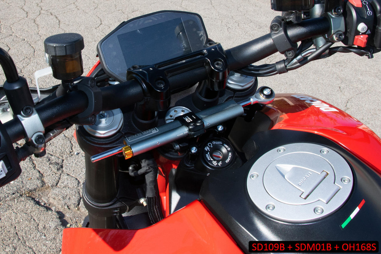 SD109B - CNC Racing Ohlins Steering Damper Mount Kit for Ducati Hypermotard 950
