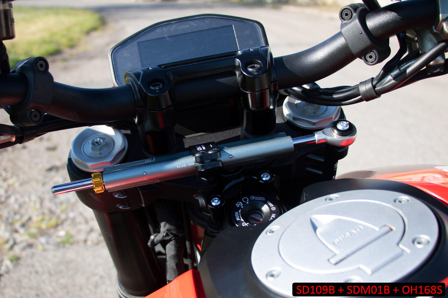 SD109B - CNC Racing Ohlins Steering Damper Mount Kit for Ducati Hypermotard 950