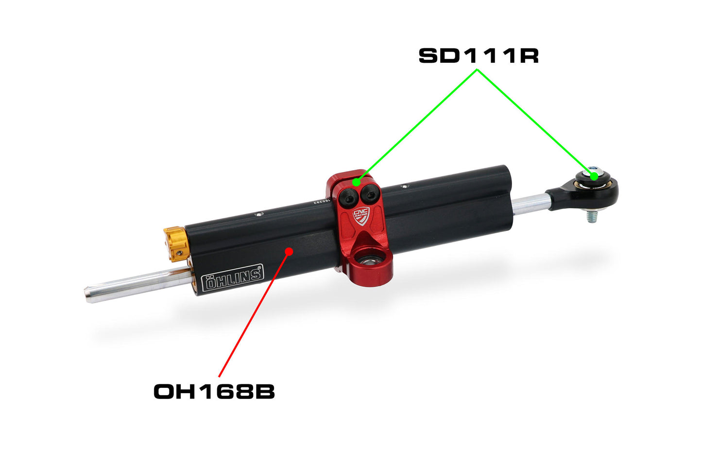 SD111 - CNC Racing - Steering Damper Mount kit for Streetfighter V4/V2