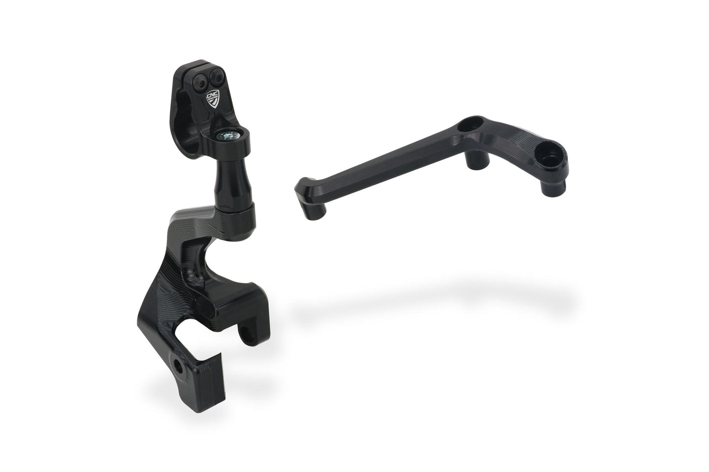 SD118 - CNC Racing Steering Damper Mount kit for Ducati Multistrada V4 / S with CNC Racing Handlebar Clamp RM251