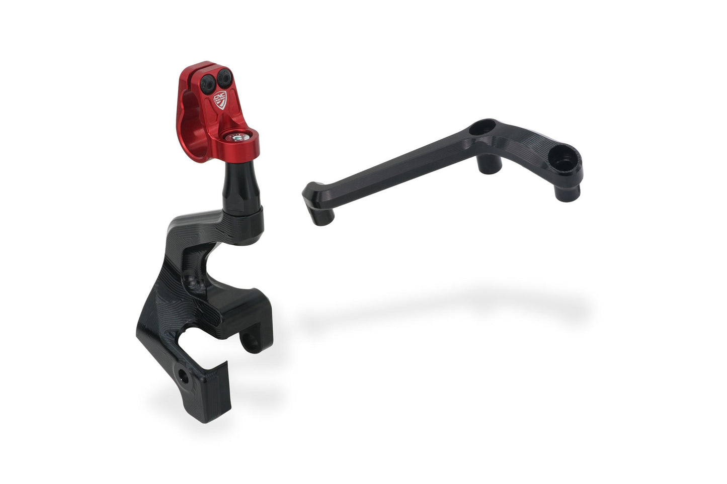SD116 - CNC Racing Steering Damper Mount kit for Ducati Multistrada V4 Pikes Peak / RS with CNC Racing Handlebar Clamp RM251