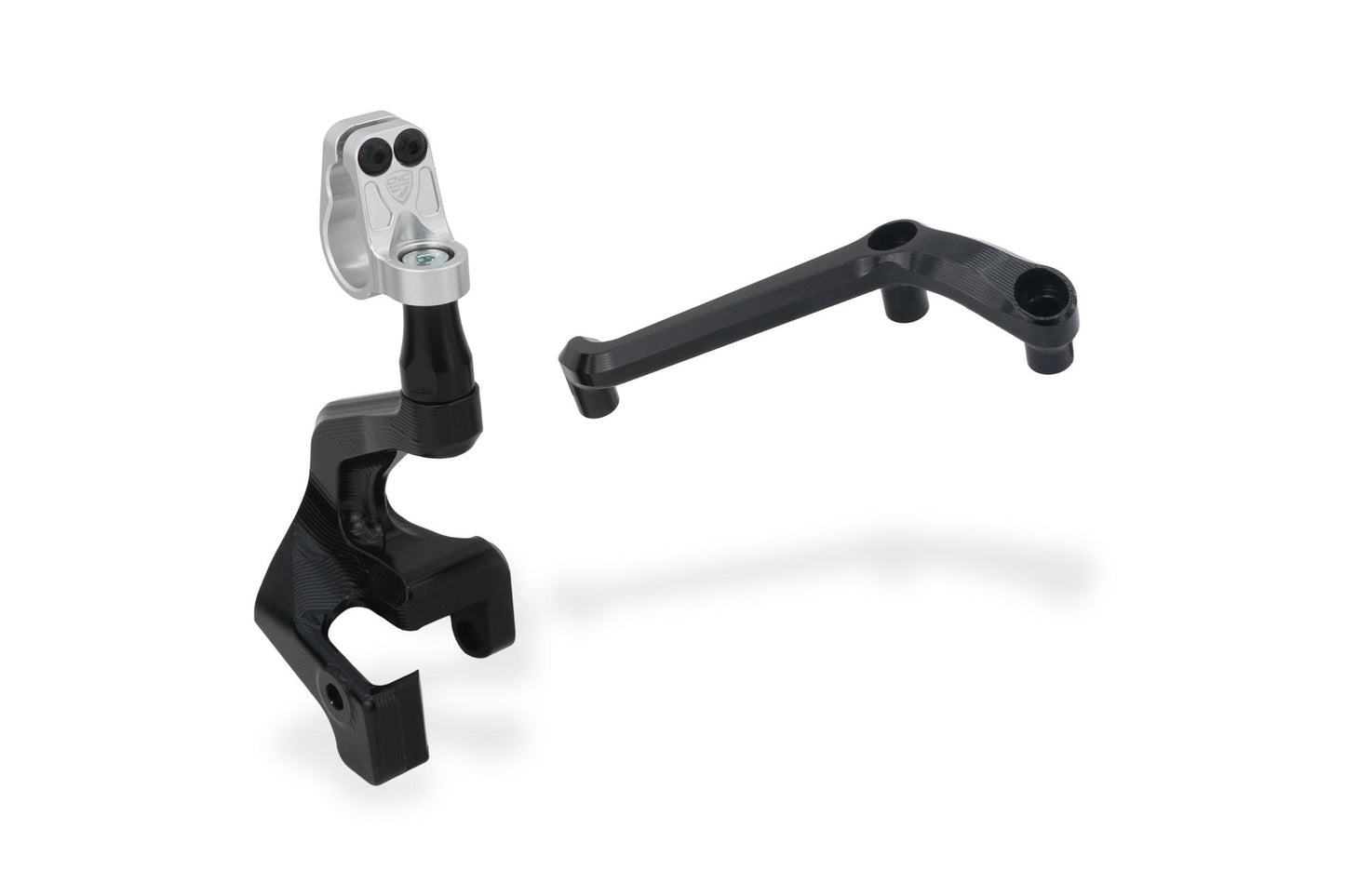 SD117 - CNC Racing Steering Damper Mount kit for Ducati Multistrada V4 / S with OE Handlebar Clamp / Riser