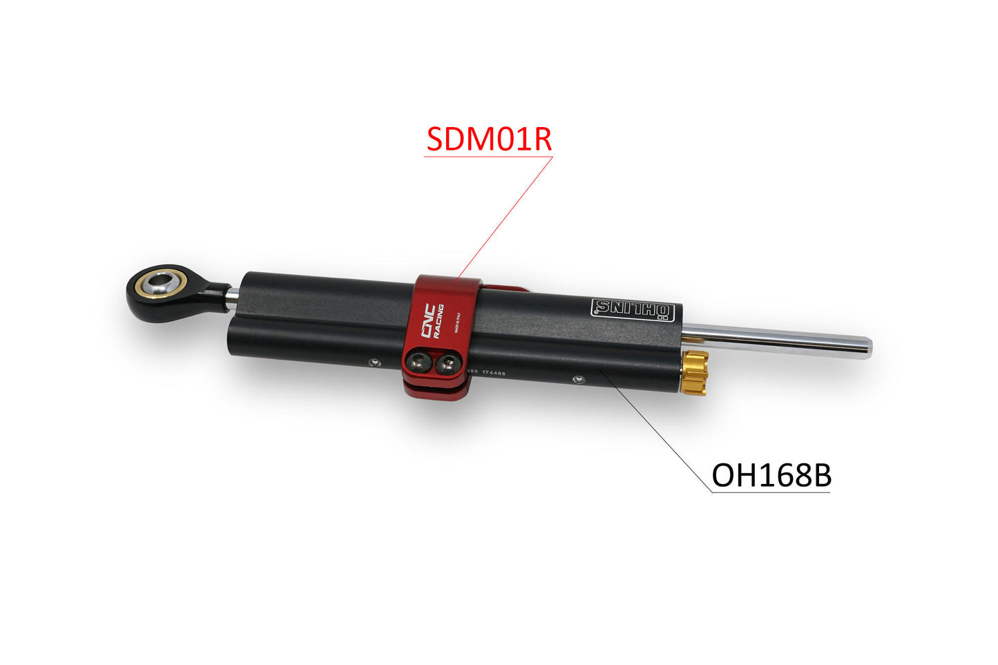SDM01 - CNC Racing Ohlins steering damper clamp for Ducati Hypermotard 950
