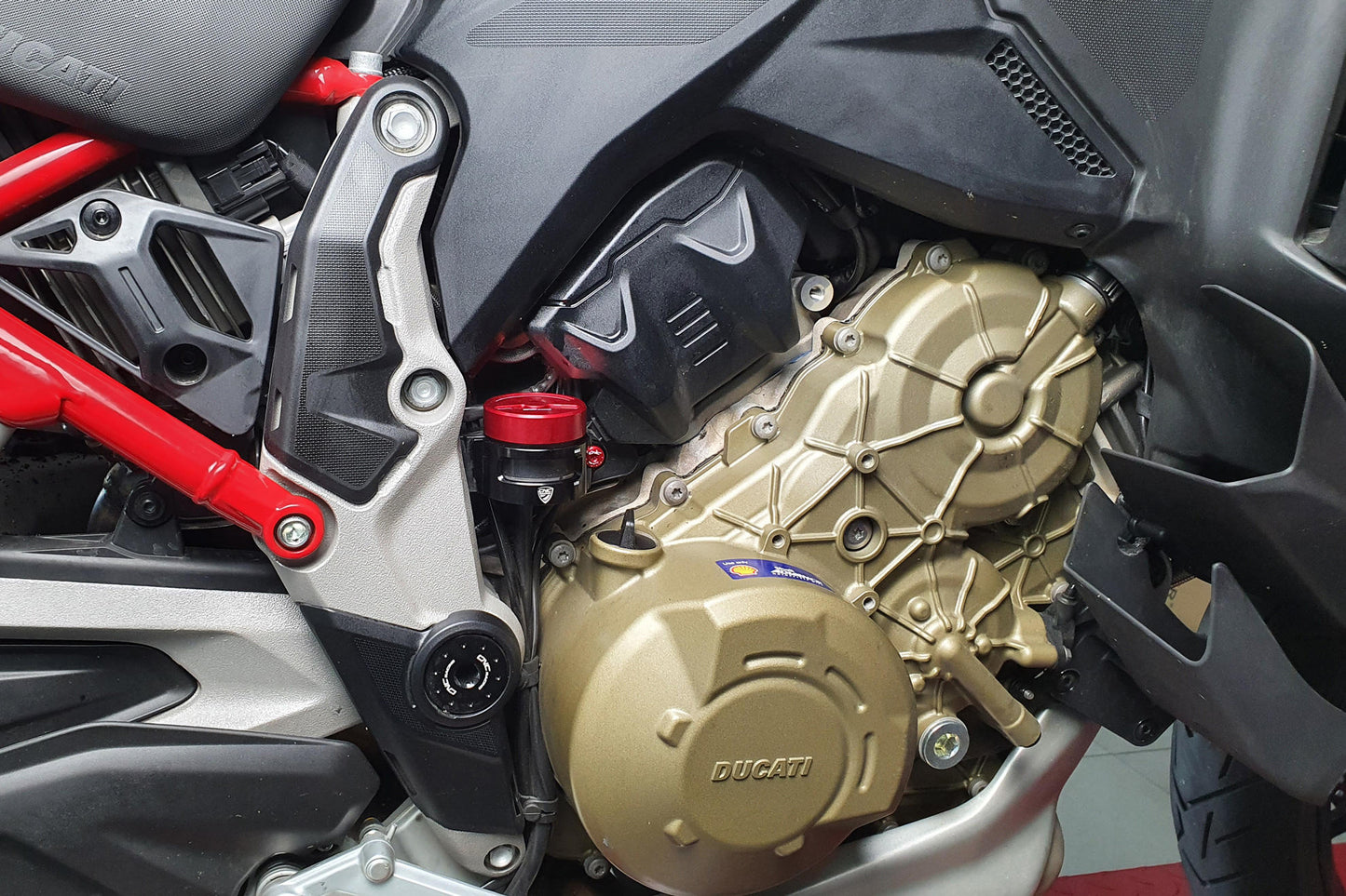 SEA14 - CNC Racing Rear Brake Reservoir Tank Clamp for Ducati Multistrada V4 / S / Sport