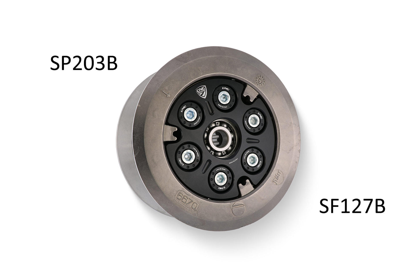 SF127 - CNC Racing Clutch Spring Retainers for Ducati's with 6 spring Wet Clutches