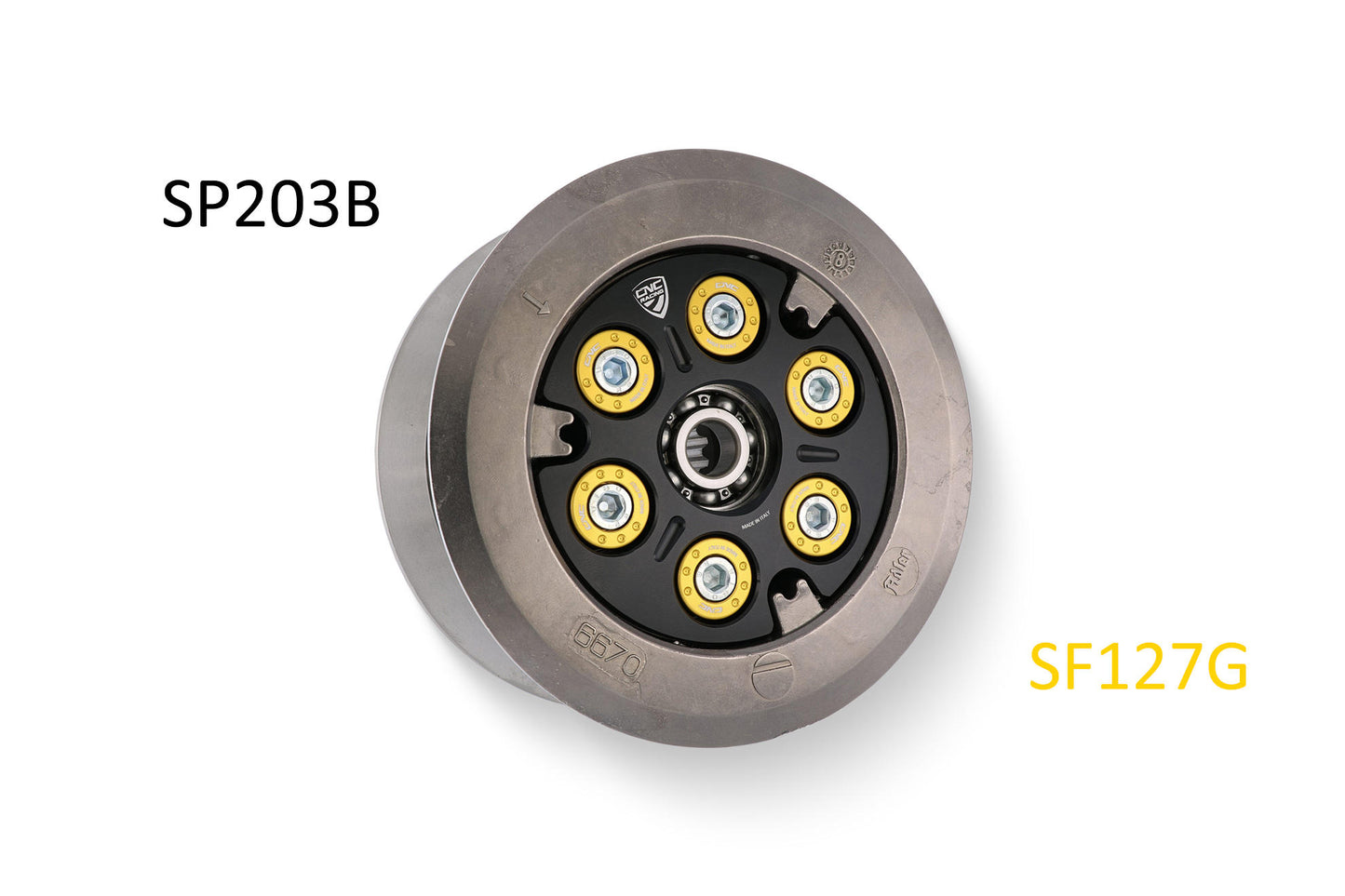 SF127 - CNC Racing Clutch Spring Retainers for Ducati's with 6 spring Wet Clutches