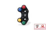 SWD22BPR - CNC Racing PRAMAC RACING LIMITED EDITION Left Hand Side Billet 4 Button RACE Switch for use with OE & Brembo RCS Brake Clutch Master Cylinders for Ducati Pangiale V2