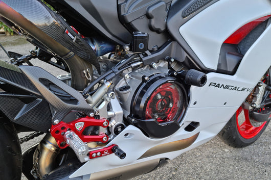 Stunning Electric Ducati Panigale Frame Sliders image