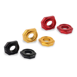 TD013 - CNC Racing Billet Chain Adjuster Blocks for the Ducati DesertX, Multistrada V4, 1200 / 1260 Enduro, 950, V2, and Panigale 899 / 959