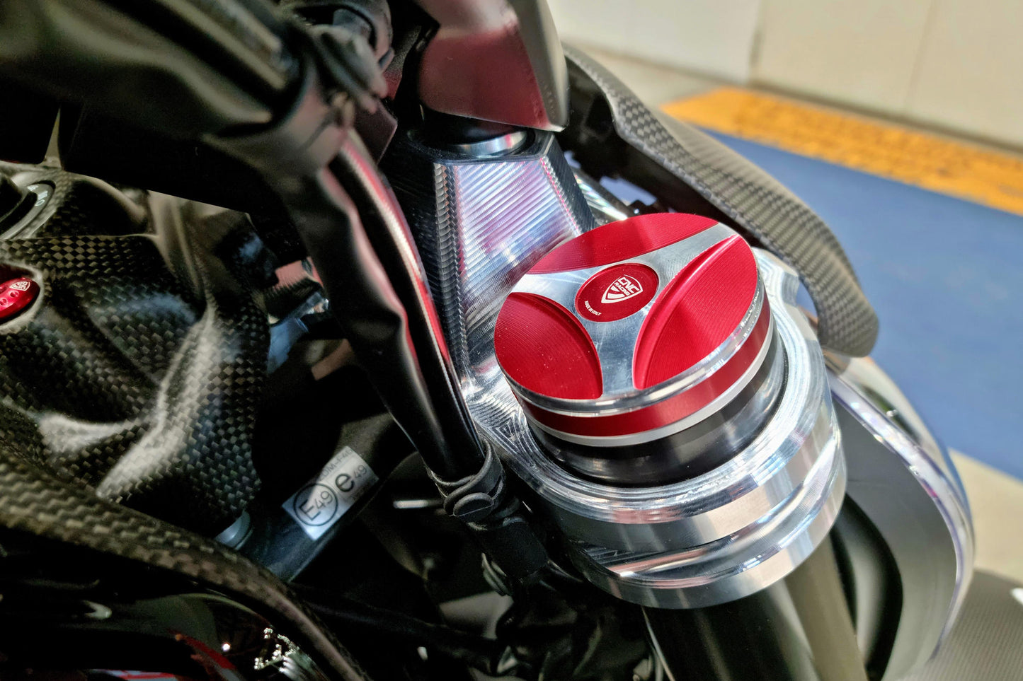 TE202 - CNC Racing - Fork Leg Plug Cap - Diavel V4
