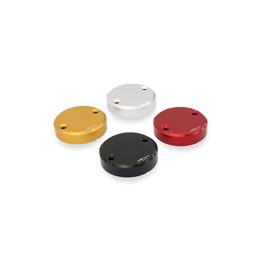 CLOSEOUT OS - CNC Racing - 'Streaks' Front or Rear Brake Reservoir Cap - Color Red