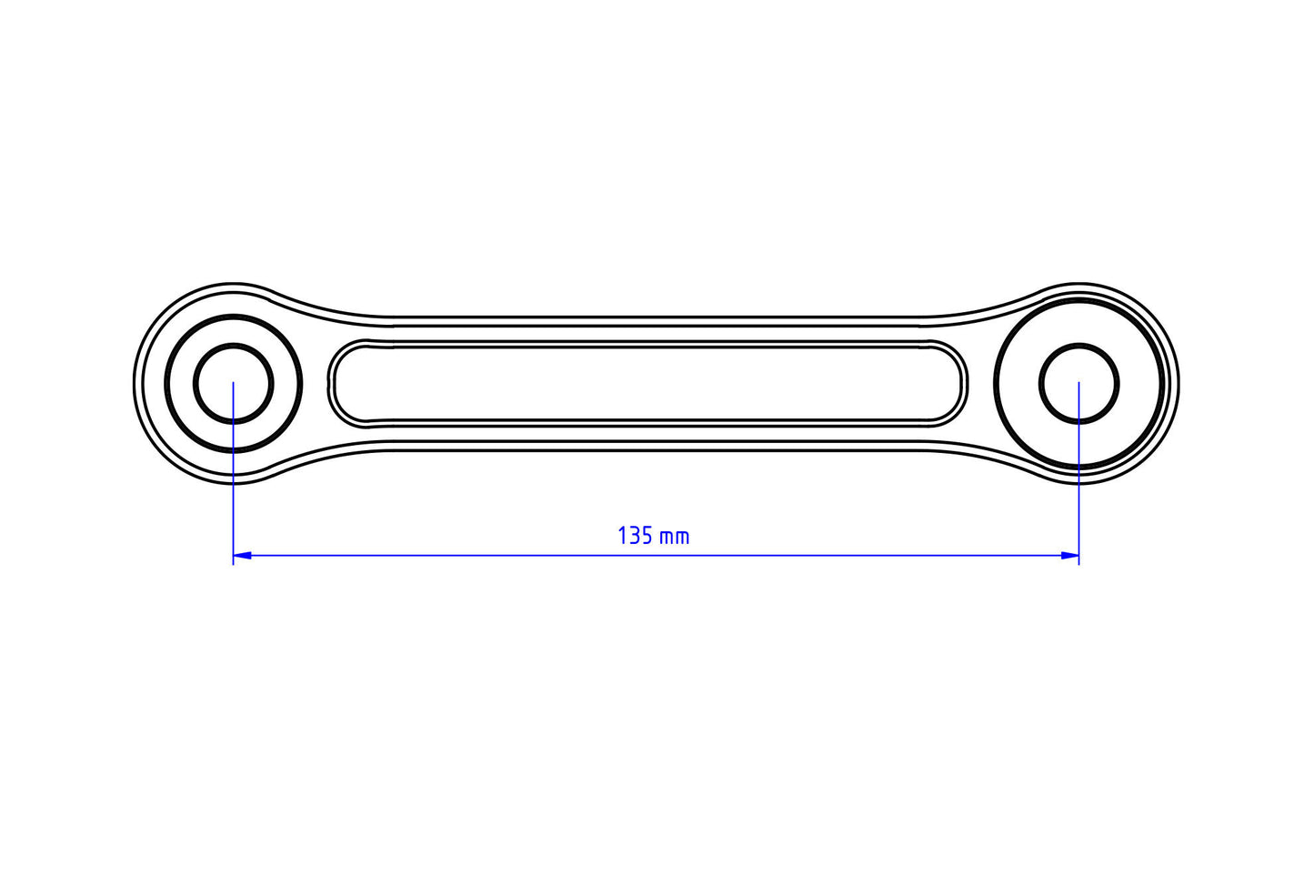 TR105 - CNC Racing - Billet Links - Panigale V4 - OEM HEIGHT