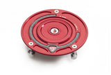 TS322 - CNC Racing Aluminum Key Block Gas Cap for newer Ducati's  MV's and Aprilia's