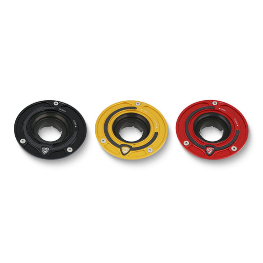 CLOSEOUT OS - CNC Racing - Carbon Inlay Gas Cap Flange - Color Black