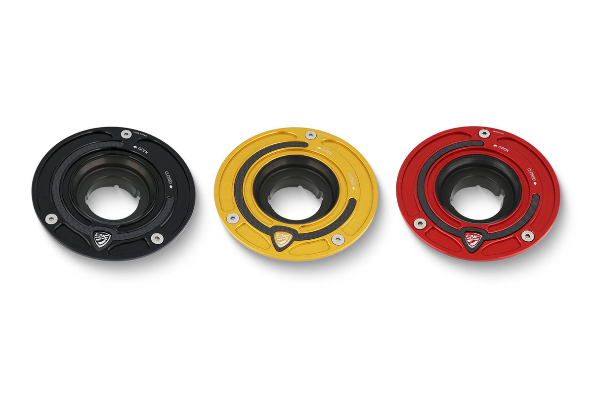 CLOSEOUT OS - CNC Racing - Carbon Inlay Gas Cap Flange - Color Black