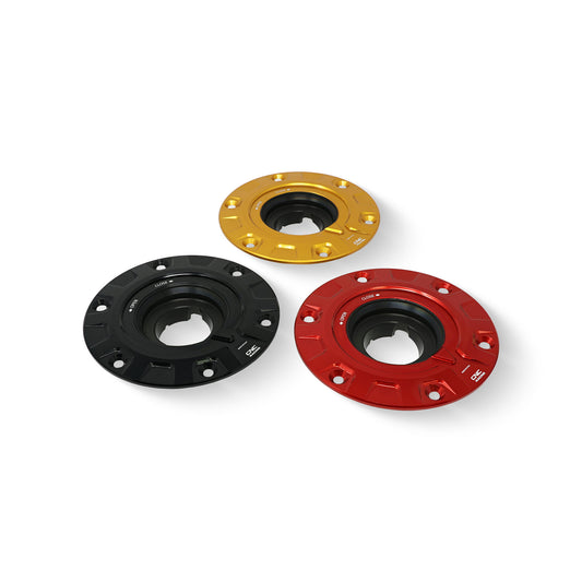 TSB15 - CNC Racing - 'GEAR' Aluminum Gas Cap Flange for Ducati Multistrada - Diavel 1260 - Hypermotard 950