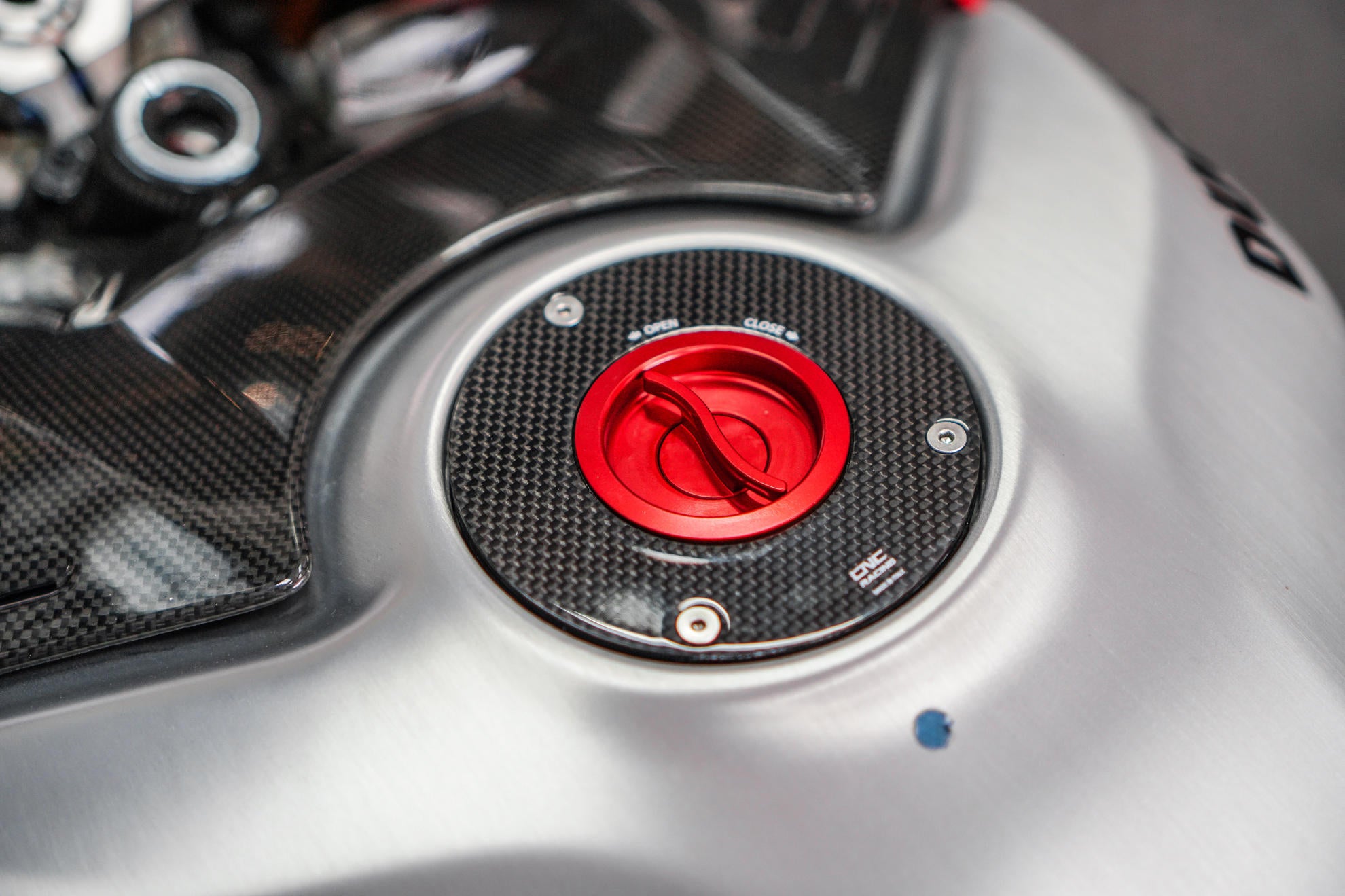 TSB21 - CNC Racing - Carbon Fiber Gas Cap Flange – Ducati Omaha