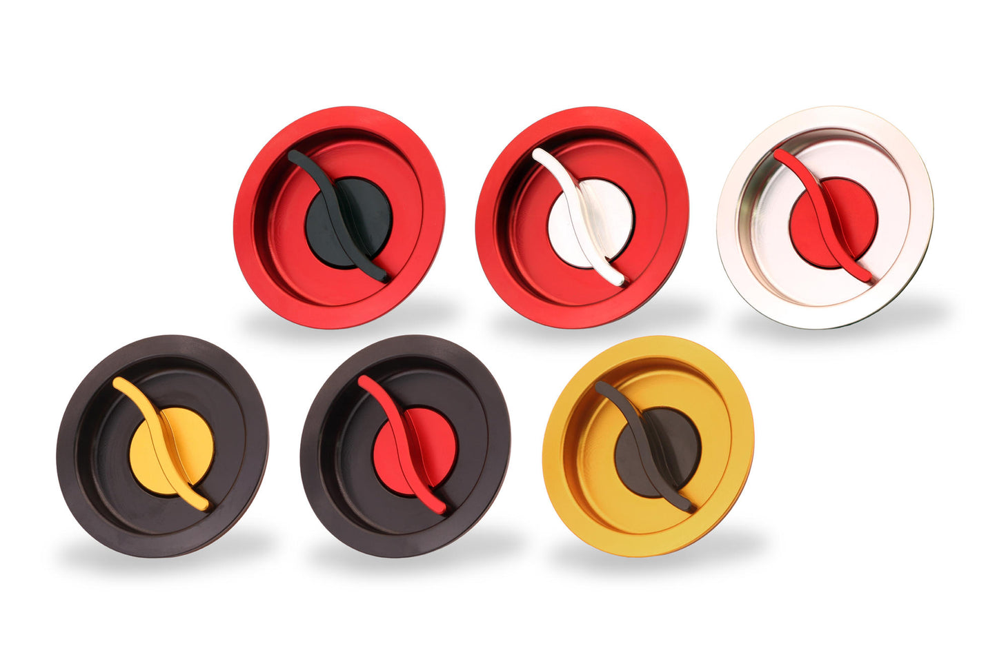 TSU02 - CNC Racing Bi-Color Aluminum Quick Release Center Plug For CNC Racing Gas Caps