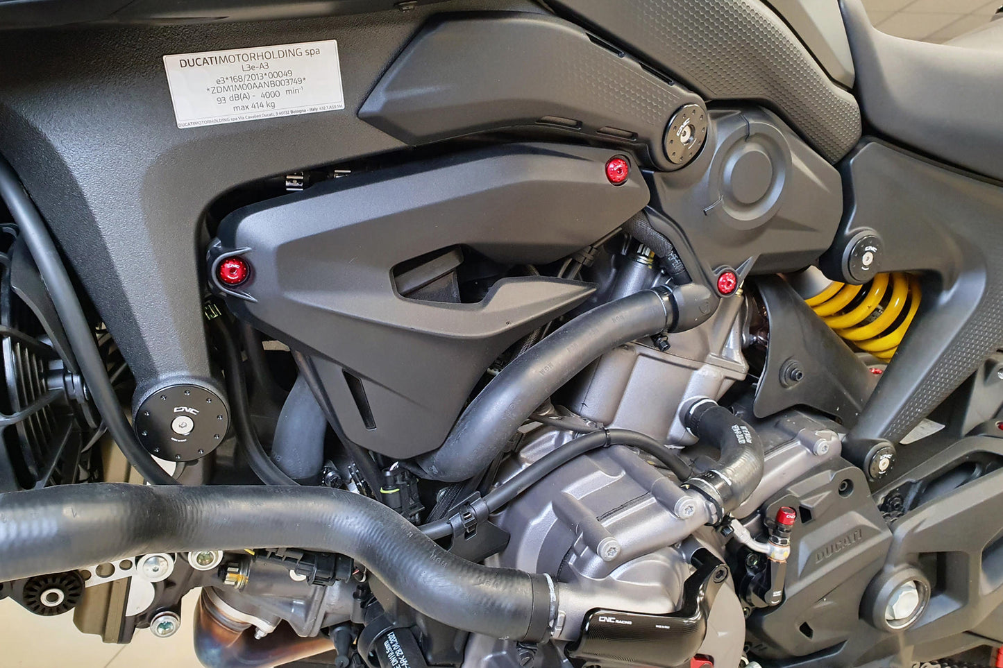 TT365 - CNC Racing - Frame Plug Kit - Monster 937