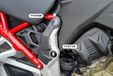 TT372 - CNC Racing - Upper (Sloped) Frame Plug Kit - Multistrada V4