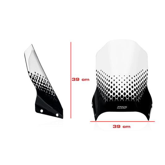 WS363LS - CNC Racing TOURING Windscreen for Ducati DesertX - Light smoke