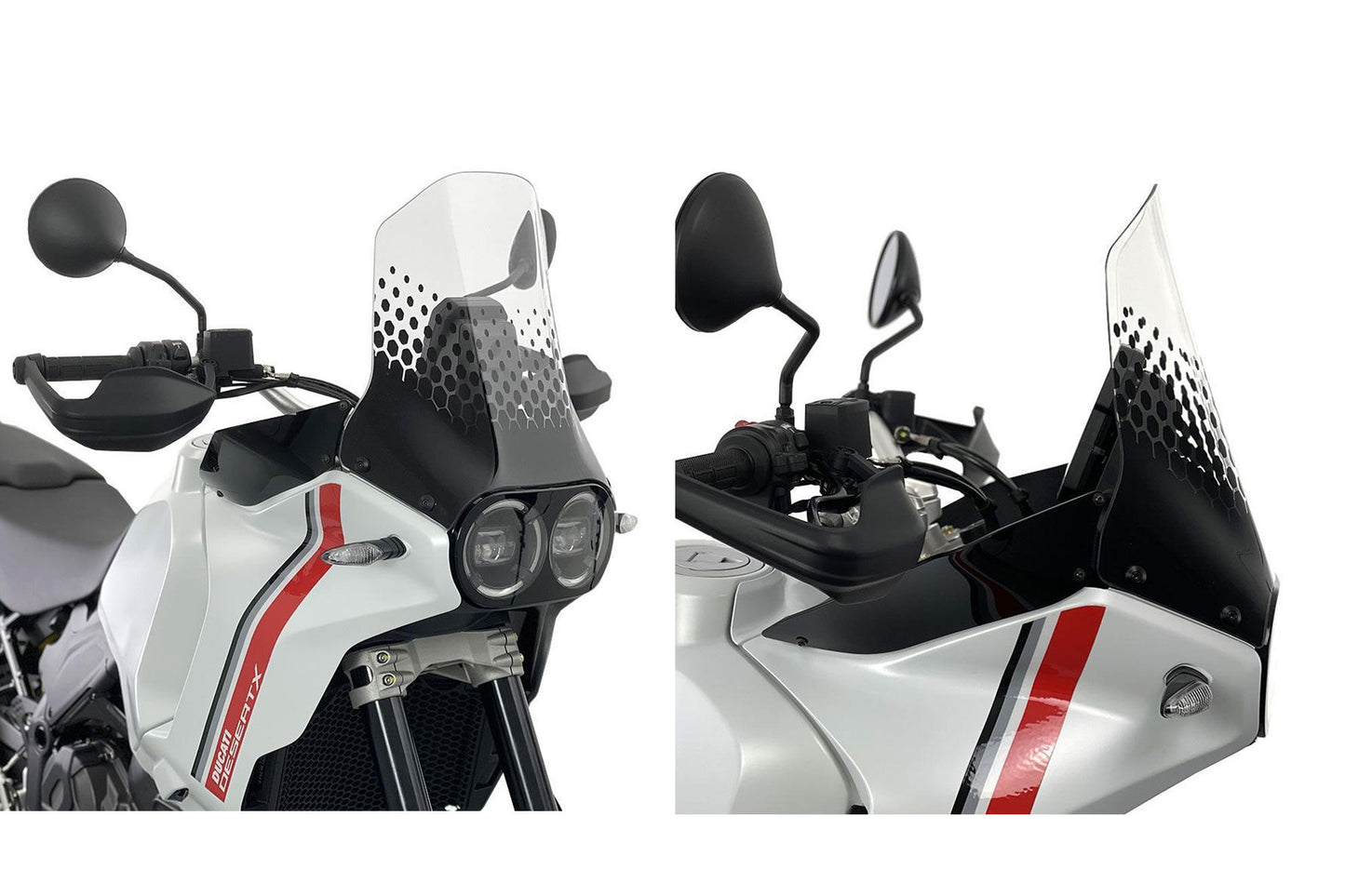 WS363LS - CNC Racing TOURING Windscreen for Ducati DesertX - Light smoke