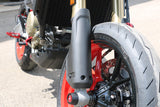 ZA268Y - CNC Racing Carbon Fiber Front Fork Leg Protectors (pair) for the Ducati Hypermotard 698 Mono