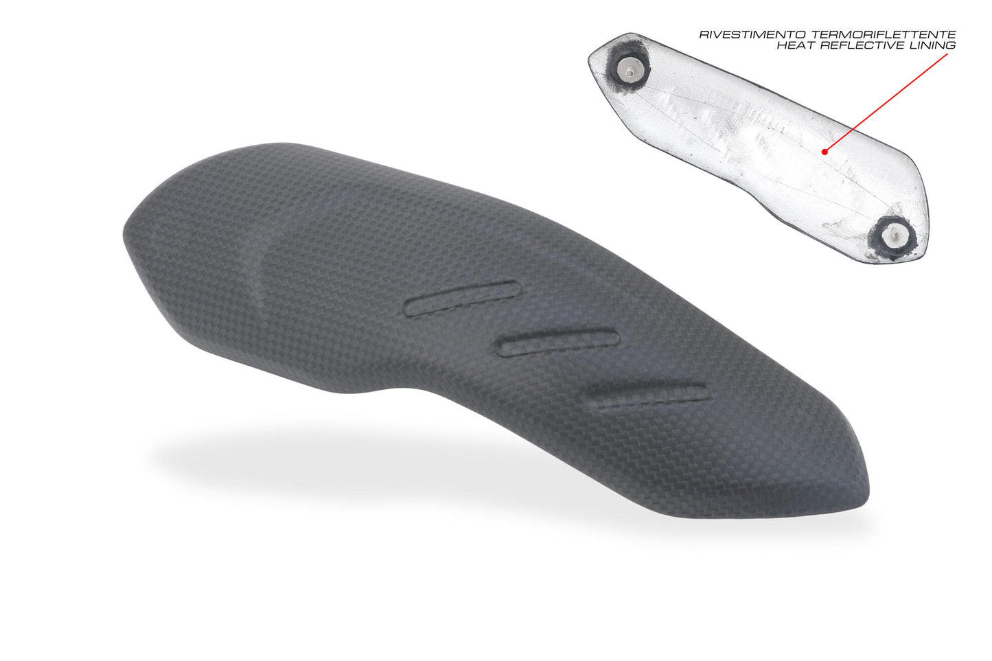 ZA275Y - CNC Racing Carbon Fiber Front Exhaust Guard for the Ducati Hypermotard 698 Mono