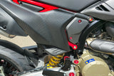 ZA276Y - CNC Racing Carbon Fiber Rear Exhaust Guard for the Ducati Hypermotard 698 Mono