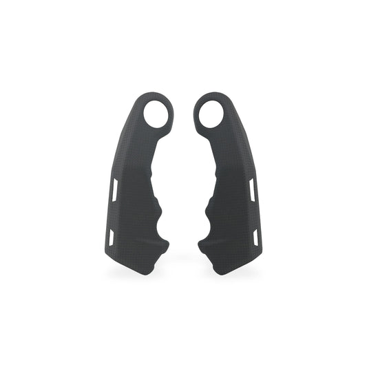 ZA355Y - CNC Racing Carbon Fiber Upper Frame Plate Covers (pair) for Ducati Multistrada V4