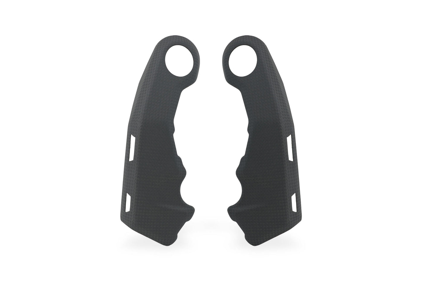 ZA355Y - CNC Racing Carbon Fiber Upper Frame Plate Covers (pair) for Ducati Multistrada V4