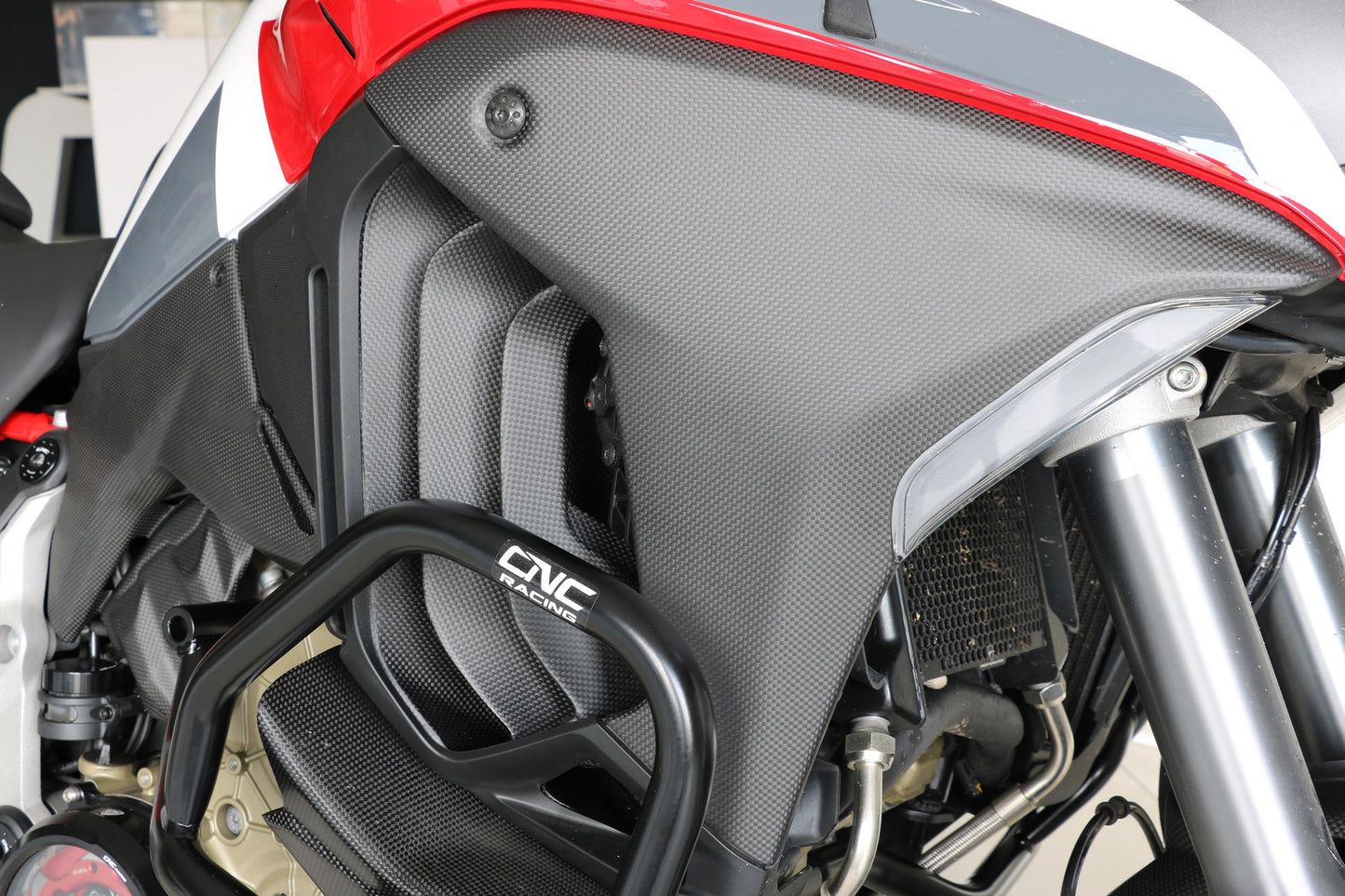 ZA364Y - CNC Racing Carbon Fiber Side Air Intakes for Ducati Multistrada V4