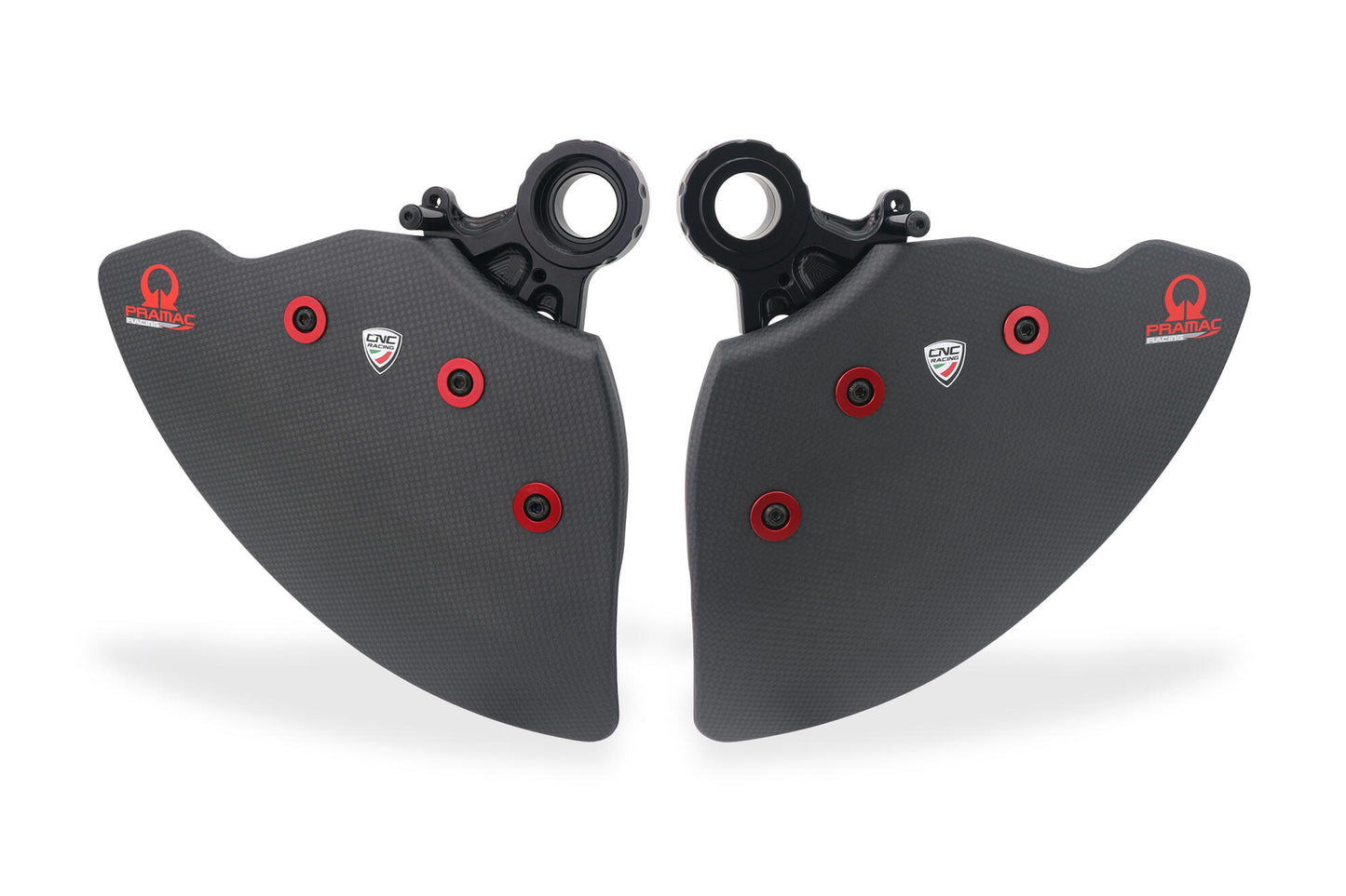 ZA750KBPR - CNC Racing PRAMAC RACING SPECIAL EDITION Carbon Fiber GP EVO Front Rotor Cooling Ducts For Ducati Panigale / SF V4 / V2 / 1299 / 1199 / 959 / 899