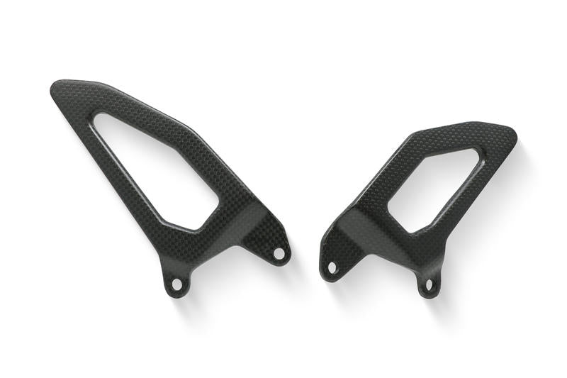 ZA866Y - CNC Racing Carbon Fiber Heel Guards for the RPS Adjustable Rearset for the Ducati Panigale / Streetfighter V4 / S / Speciale / R