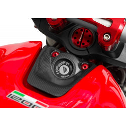 ZA967Y - CNC Racing Carbon Fiber Key Cover for Ducati Monster 821 and 1200/S/R